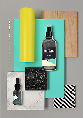 PSD 편집이미지 백그라운드 사람없음 뷰티 화장품 피부관리 스킨케어 기초화장 기초화장품 입체도형 이미지편집 도형 화장 입체 파일형식