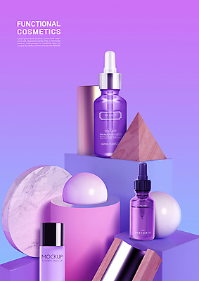 PSD 편집이미지 사람없음 뷰티 보라색 화장품 피부관리 스킨케어 기초화장 기초화장품 이미지편집 컬러 화장 파일형식