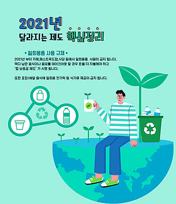 전신 남자 지구 일러스트 한명 들기 앉기 성인 타이포그라피 자연보호 재활용 머그컵 일회용 정리 민트색 정부정책 핵심 성인남자한명만 2021년 국내일러스트 AI파일 문자 1 컬러 모션 자연 사람 컵 보호 연도 친환경 정책 남자한명만 성인남자만 파일형식 벡터