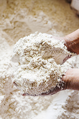 포토 JPG 손 곡류 실내 들기 사람없음 신체부위 밀 경상남도 특산물 밀가루 방앗간 진주시 국내포토 모션 사람 내부 가루 경상도 파일형식