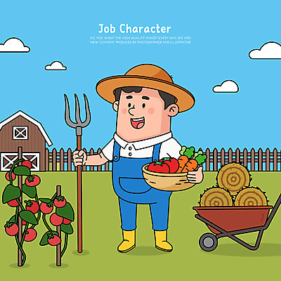 전신 직업 남자 토마토 일러스트 직업캐릭터 한명 서기 들기 성인 농장 소쿠리 농사 수레 농부 농기구 밀짚모자 성인남자한명만 농부캐릭터 일러캐릭터 AI파일 캐릭터 모자_잡화 1 농업 채소 모션 사람 바구니 카트 남자한명만 성인남자만 파일형식 벡터