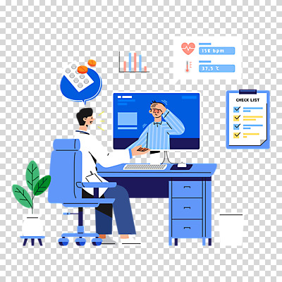 전신 편집이미지 남자 화분 의자 누끼 앉기 상반신 성인 두명 알약 모니터 환자 의사 책상 두통 PNG 서류판 화상통화 원격의료 성인남자만 편집소스 비대면서비스 언택트 온택트 랜선라이프 라이프스타일 가구 의학 모션 사람 컴퓨터 약 사무용품 진료 의료진 질병 서비스 통화 원격 남자만 성인만 파일형식