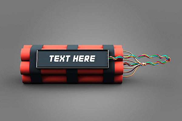 PSD 편집 편집이미지 사람없음 3D 스크린 회색 폭탄 불안 디지털합성 다이너마이트 시한폭탄 편집소스 편집3D 감정 컬러 폭발물 파일형식