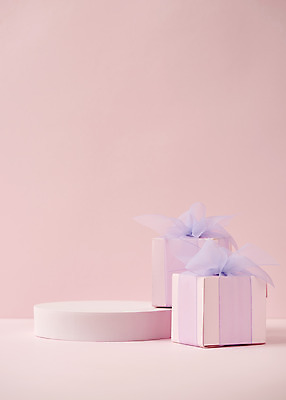 포토 JPG 스튜디오촬영 실내 따뜻함 사람없음 선물상자 봄 원형 오브젝트 감성 단상 분홍색배경 국내포토 도형 계절 분홍색 백그라운드 컨셉 선물 내부 상자 파일형식