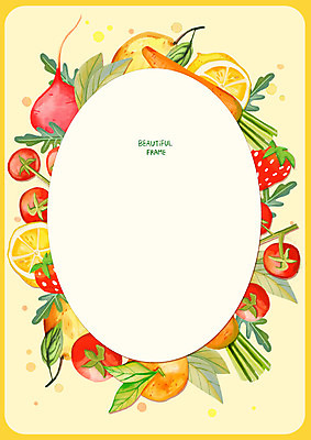PSD 백그라운드 잎 오렌지 과일 일러스트 방울토마토 딸기 프레임 사람없음 노란색 당근 레몬 비트 국내일러스트 식물 컬러 토마토 채소 뿌리채소 파일형식