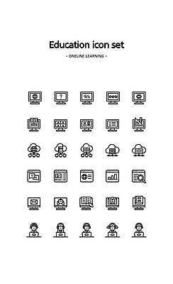 아이콘 여자 남자 학교 돋보기 수업 자 여러명 상반신 성인 책 컴퓨터 모니터 공책 물음표 이메일 교육아이콘 온라인 클라우드서비스 온라인강의 질의응답 화상통화 성인만 온택트 2D아이콘 AI파일 기호 교육 다수 문구용품 사람 전자제품 강의 서비스 통화 파일형식 벡터 언택트