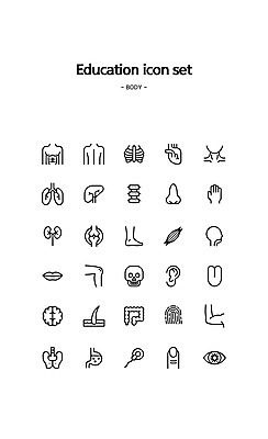 아이콘 손 손가락 발 근육 해골 털 신체부위 심장 등 입 창자 수정 신장 허파 장 가슴 손톱 혀 피부 척추 뇌 관절 코 간 귀 위장 목 팔 교육아이콘 난자 갈비뼈 발목 골반뼈 쇄골 식도 지문 안구 2D아이콘 AI파일 정자세포 생물 뼈 사람 소화기관 장기_의학 비뇨기관 호흡기관 생식세포 파일형식 벡터