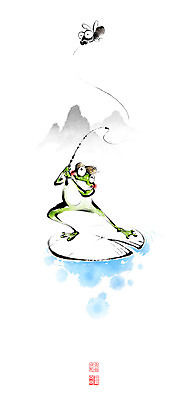 PSD 곤충 일러스트 캘리그라피 붓터치 낚시 산 들기 사람없음 봄 낚싯대 연잎 번짐 낙관 파리_곤충 개구리캐릭터 국내일러스트 동물 계절 동물캐릭터 잎 모션 레저 개구리 낚시용품 파일형식 효과