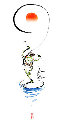 PSD 악기 연주 일러스트 캘리그라피 붓터치 들기 사람없음 태양 봄 풍물놀이 연잎 장구 번짐 낙관 개구리캐릭터 상모돌리기 국내일러스트 자연요소 계절 음악 동물캐릭터 잎 모션 타악기 국악기 국악 개구리 파일형식 효과