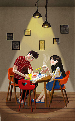 전신 PSD 여자 남자 행복 아들 커피 액자 의자 일러스트 가족 탁자 엄마 서기 앉기 상반신 성인 세명 아기 가족라이프 아빠 국내일러스트 라이프스타일 감정 음료 가구 관계 모션 사람 파일형식