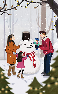 전신 PSD 나무 여자 남자 딸 행복 아들 어린이 일러스트 가족 눈사람 엄마 소녀 여러명 성인 목도리 눈 아기 가족라이프 아빠 양동이 귀마개 눈사람만들기 들어올리기 국내일러스트 자연요소 식물 라이프스타일 잡화 감정 다수 관계 모션 날씨 사람 만들기 파일형식