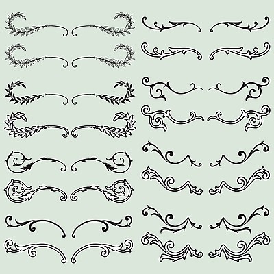 EPS 해외이미지 디자인 잎 꽃무늬 곡선 일러스트 성공 프레임 사람없음 흐름 화려 클래식 고급 매끈함 오브젝트 부드러움 고딕 바로크 빅토리아 옛날 특별함 해외202004 해외일러스트 식물 꽃 선 컨셉 무늬 감각 파일형식 벡터