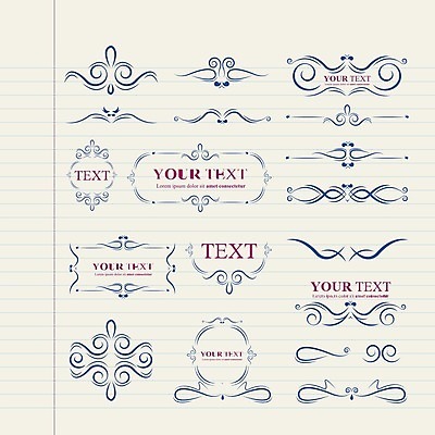 EPS 해외이미지 디자인 곡선 일러스트 프레임 사람없음 세트 화려 클래식 초대 고딕 바로크 빅토리아 해외202004 해외일러스트 선 컨셉 파일형식 벡터