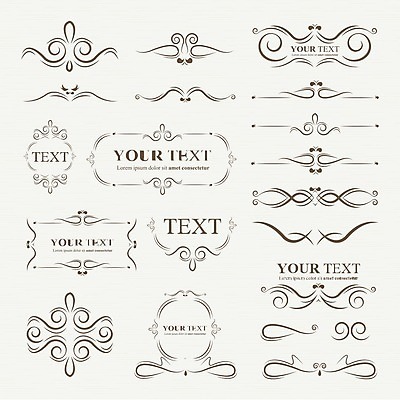 EPS 해외이미지 디자인 곡선 일러스트 프레임 사람없음 세트 화려 클래식 테두리 초대 고딕 바로크 빅토리아 해외202004 해외일러스트 선 컨셉 파일형식 벡터