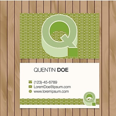EPS 해외이미지 디자인 백그라운드 비즈니스 명함 사람없음 목재 초록색 레이아웃 Q 목업 해외202004 나무 알파벳 컬러 재료 파일형식 벡터
