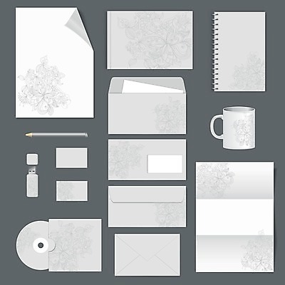 EPS 해외이미지 디자인 꽃 종이 꽃무늬 일러스트 비즈니스 명함 사람없음 연필 공책 회색 CD USB 편지지 레이아웃 목록 목업 레터헤드 해외202004 해외일러스트 식물 컬러 무늬 문구용품 학용품 필기구 편지 파일형식 벡터 오브젝트