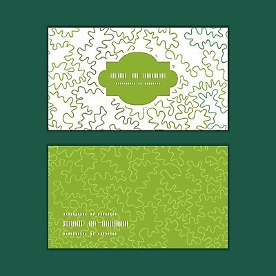 EPS 해외이미지 디자인 일러스트 비즈니스 명함 사람없음 초록색 레이아웃 지그재그 목업 해외202004 가로명함 해외일러스트 컬러 파일형식 벡터