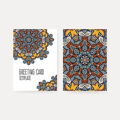 EPS 해외이미지 디자인 백그라운드 일러스트 비즈니스 명함 사람없음 레이아웃 기하학 만다라 목업 해외202004 해외일러스트 무늬 파일형식 벡터