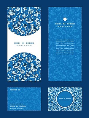 EPS 해외이미지 디자인 꽃무늬 일러스트 사람없음 파란색 나뭇가지 천 레이아웃 목업 반복 해외202004 해외일러스트 나무 꽃 컬러 무늬 직물 파일형식 벡터