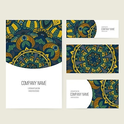 EPS 해외이미지 디자인 백그라운드 일러스트 비즈니스 명함 사람없음 레이아웃 만다라 목업 해외202004 해외일러스트 파일형식 벡터