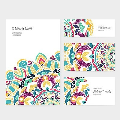 EPS 해외이미지 디자인 백그라운드 일러스트 비즈니스 명함 사람없음 레이아웃 만다라 목업 해외202004 해외일러스트 파일형식 벡터