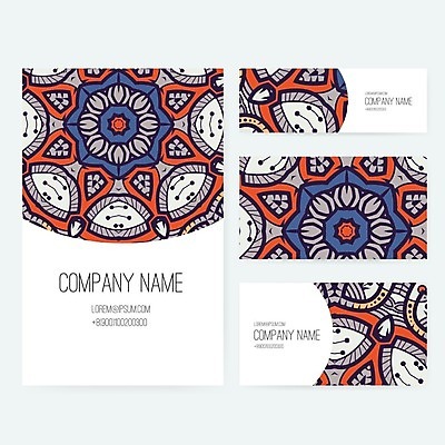 EPS 해외이미지 디자인 백그라운드 일러스트 비즈니스 명함 사람없음 레이아웃 만다라 목업 해외202004 해외일러스트 파일형식 벡터