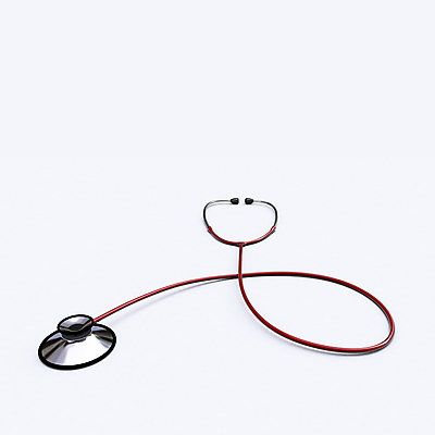 JPG 해외이미지 청진기 의료기기 사람없음 3D 흰배경 해외포토 포토 백그라운드 의학 흰색 디지털합성 파일형식