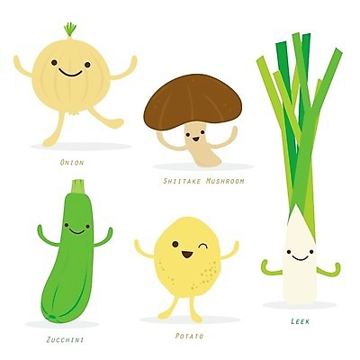 EPS 해외이미지 일러스트 양파 감자 사람없음 부추 표고버섯 채소캐릭터 주키니 해외일러스트 일러캐릭터 캐릭터 채소 버섯 파일형식 벡터