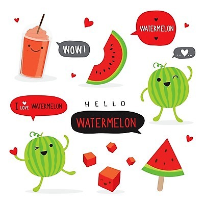 EPS 해외이미지 말풍선 일러스트 수박 들기 사람없음 하트 수박주스 수박캐릭터 해외일러스트 일러캐릭터 모양 캐릭터 과일 모션 과일주스 파일형식 벡터