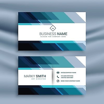 EPS 해외이미지 일러스트 비즈니스 명함 사람없음 파란색 브랜딩 가로명함 해외일러스트 컬러 파일형식 벡터