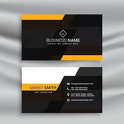 EPS 해외이미지 일러스트 비즈니스 명함 사람없음 검은색 브랜딩 가로명함 해외일러스트 컬러 파일형식 벡터