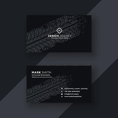 EPS 해외이미지 일러스트 비즈니스 명함 사람없음 검은색 바퀴자국 브랜딩 가로명함 해외일러스트 컬러 자국 파일형식 벡터