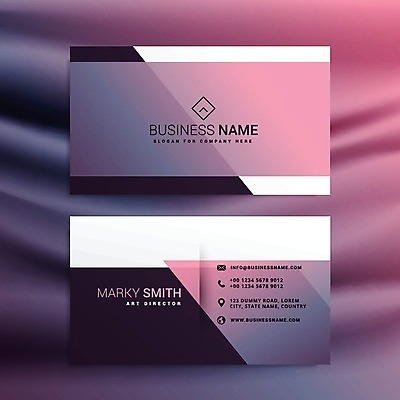 EPS 해외이미지 일러스트 비즈니스 명함 사람없음 보라색 브랜딩 가로명함 해외일러스트 컬러 파일형식 벡터