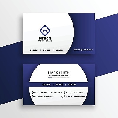 EPS 해외이미지 일러스트 비즈니스 명함 사람없음 남색 브랜딩 가로명함 해외일러스트 컬러 파일형식 벡터