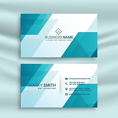 EPS 해외이미지 일러스트 비즈니스 명함 사람없음 청록색 브랜딩 가로명함 해외일러스트 컬러 파일형식 벡터