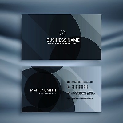 EPS 해외이미지 일러스트 비즈니스 명함 사람없음 검은색 브랜딩 가로명함 해외일러스트 컬러 파일형식 벡터