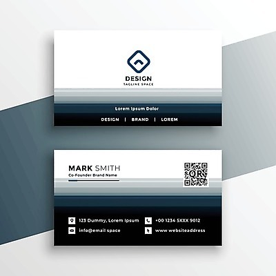 EPS 해외이미지 일러스트 비즈니스 명함 사람없음 QR코드 브랜딩 가로명함 해외일러스트 파일형식 벡터