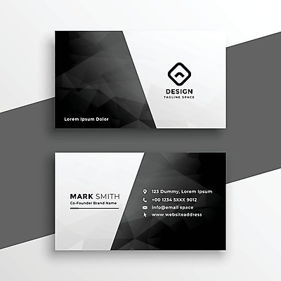 EPS 해외이미지 일러스트 비즈니스 명함 사람없음 검은색 브랜딩 가로명함 해외일러스트 컬러 파일형식 벡터