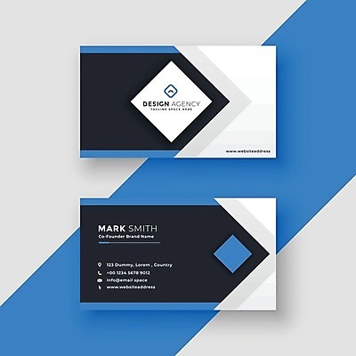 EPS 해외이미지 일러스트 비즈니스 명함 사람없음 남색 브랜딩 가로명함 해외일러스트 컬러 파일형식 벡터