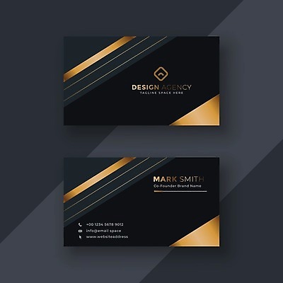 EPS 해외이미지 일러스트 비즈니스 명함 사람없음 검은색 브랜딩 가로명함 해외일러스트 컬러 파일형식 벡터