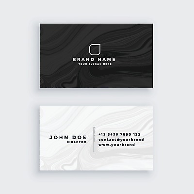 EPS 해외이미지 일러스트 비즈니스 명함 사람없음 검은색 흰색 브랜딩 가로명함 해외일러스트 컬러 파일형식 벡터