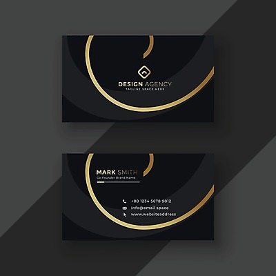 EPS 해외이미지 곡선 일러스트 비즈니스 명함 사람없음 검은색 브랜딩 가로명함 해외일러스트 선 컬러 파일형식 벡터