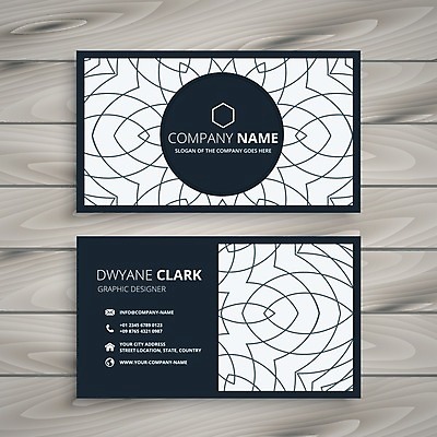 EPS 해외이미지 일러스트 비즈니스 명함 사람없음 검은색 브랜딩 가로명함 해외일러스트 컬러 파일형식 벡터