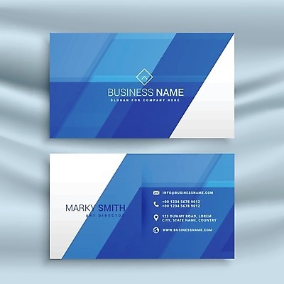 EPS 해외이미지 일러스트 비즈니스 명함 사람없음 파란색 브랜딩 가로명함 해외일러스트 컬러 파일형식 벡터