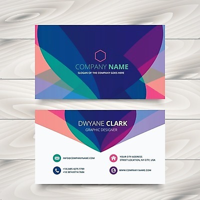 EPS 해외이미지 일러스트 비즈니스 명함 사람없음 컬러풀 브랜딩 가로명함 해외일러스트 컬러 파일형식 벡터