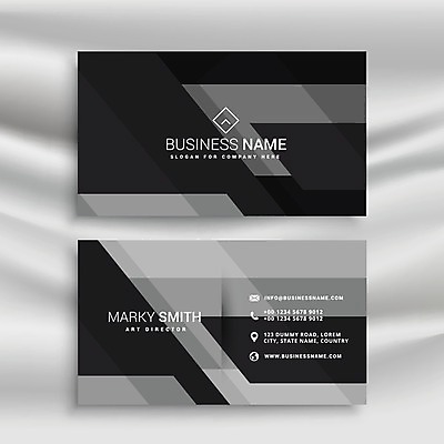 EPS 해외이미지 일러스트 비즈니스 명함 사람없음 검은색 브랜딩 가로명함 해외일러스트 컬러 파일형식 벡터