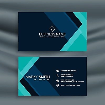 EPS 해외이미지 일러스트 비즈니스 명함 사람없음 남색 브랜딩 가로명함 해외일러스트 컬러 파일형식 벡터