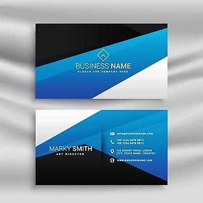 EPS 해외이미지 일러스트 비즈니스 명함 사람없음 파란색 브랜딩 가로명함 해외일러스트 컬러 파일형식 벡터