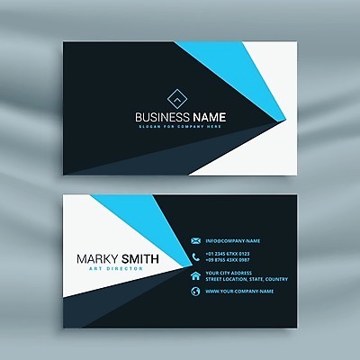 EPS 해외이미지 일러스트 비즈니스 명함 사람없음 남색 브랜딩 가로명함 해외일러스트 컬러 파일형식 벡터