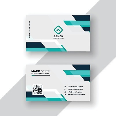 EPS 해외이미지 일러스트 비즈니스 명함 사람없음 QR코드 브랜딩 가로명함 해외일러스트 파일형식 벡터